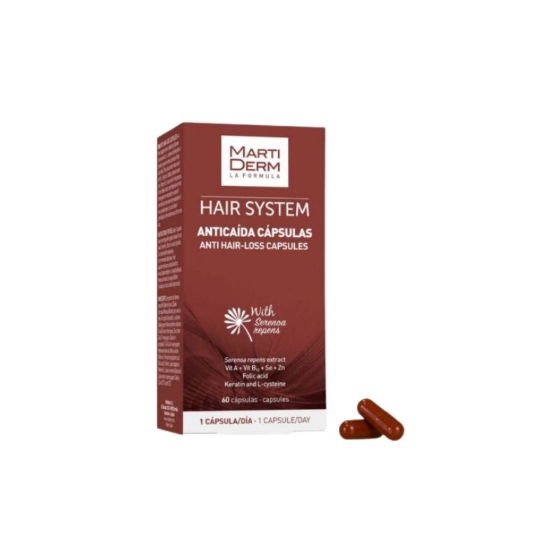 Martiderm Hair System Antiqueda 60 Cápsulas