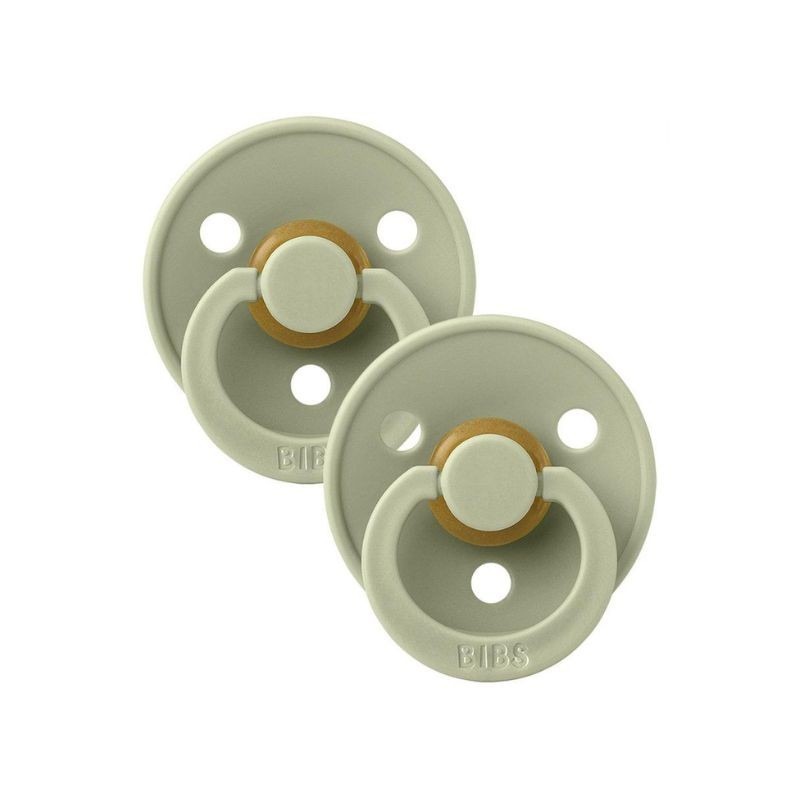 Bibs Colour 2 Chupetas Sage/Sage 6-18 meses