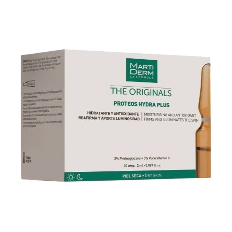 Martiderm The Originals Proteos Hydra Plus SP Antioxidantes Pele Seca 30 ampolas