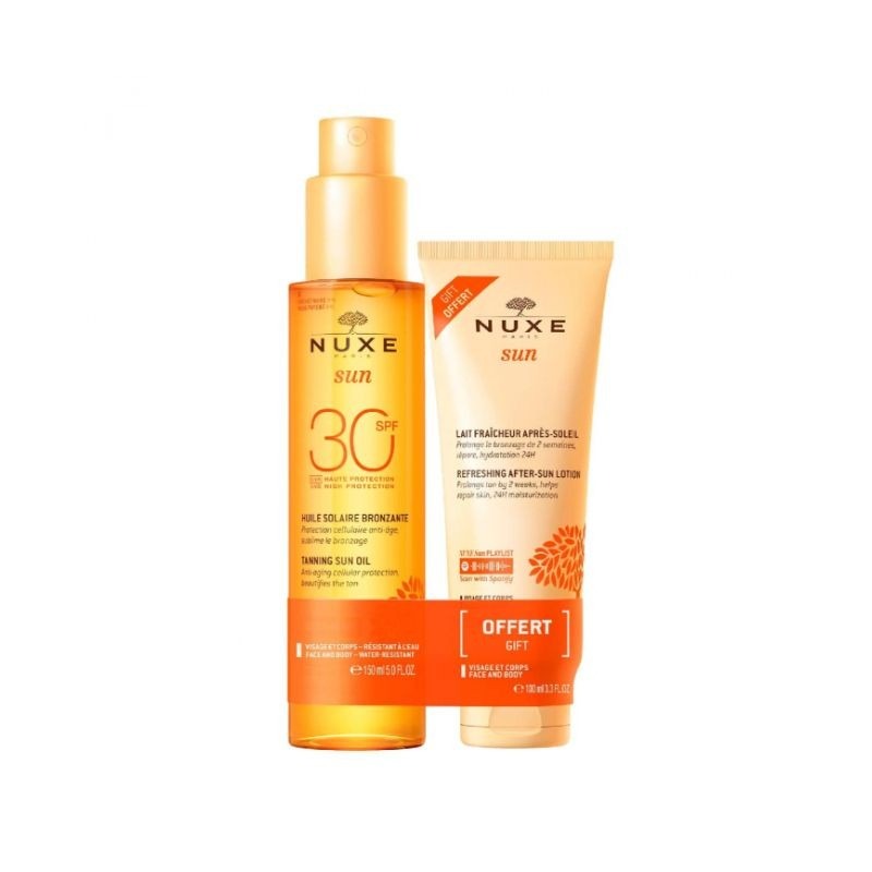Nuxe Sun Óleo Rosto e Corpo SPF30 150ml Oferta Pós Solar 100ml