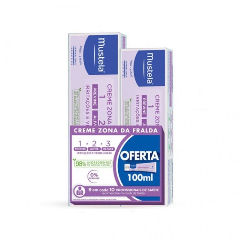 Mustela Bebé Creme Zona da Fralda 123 150ml Oferta de 2ª Embalagem de 100ml
