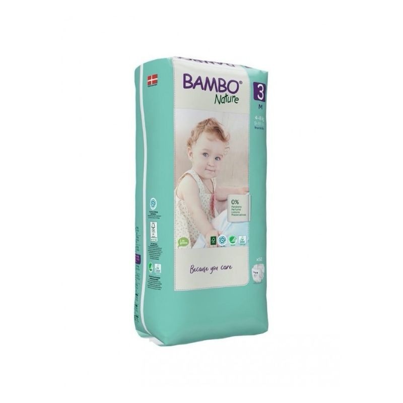 Bambo Nature Fraldas 3 M 4-8kg 52 Fraldas