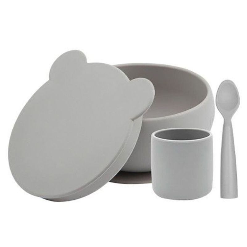 Minikoioi Conjunto de Alimentação BLW Set I Cinza