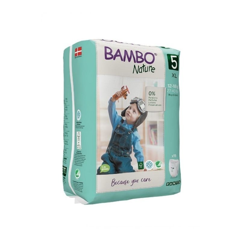 Bambo Nature Fraldas Cueca 5 XL 11-17 kg 19 Fraldas