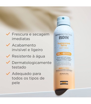 Isdin Fotoprotector Transparent Spray Wet Skin SPF50+ 250ml