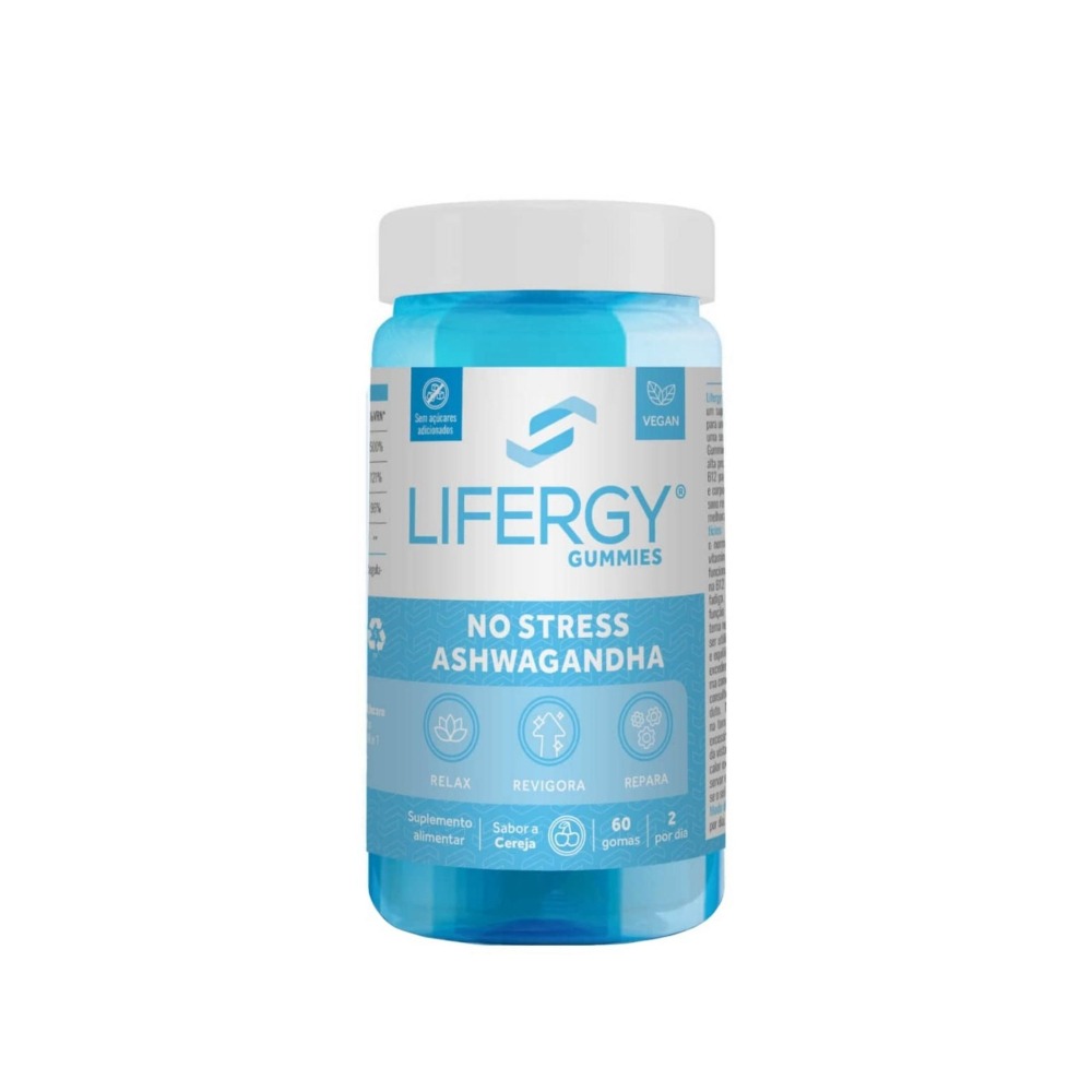 Lifergy Gummies No Stress Ashwagandha Gomas 60un.