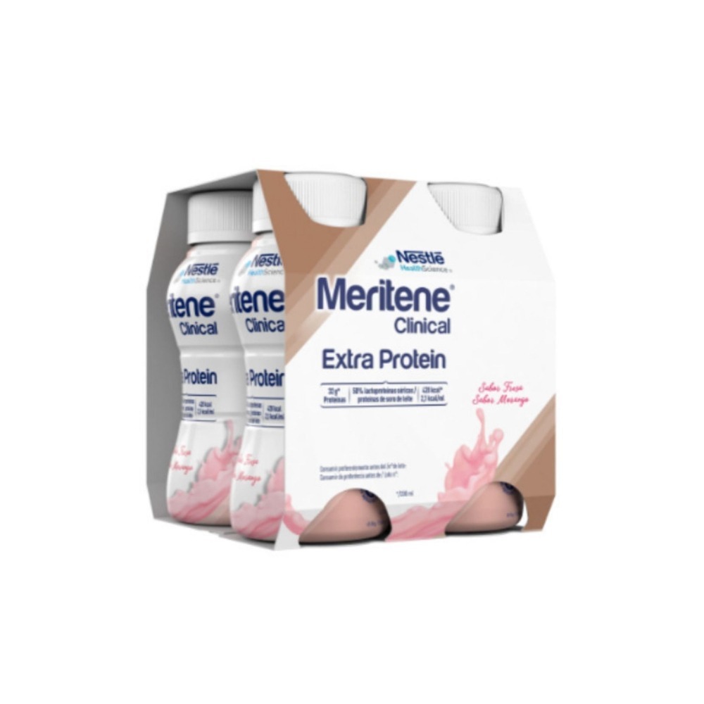 Nestlé Meritene Clinical Extra Protein Morango 4x200ml