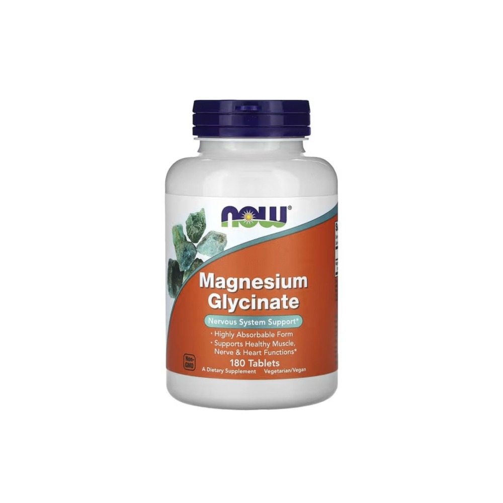 Now Glicinato Magnesio 200 mg cx 180