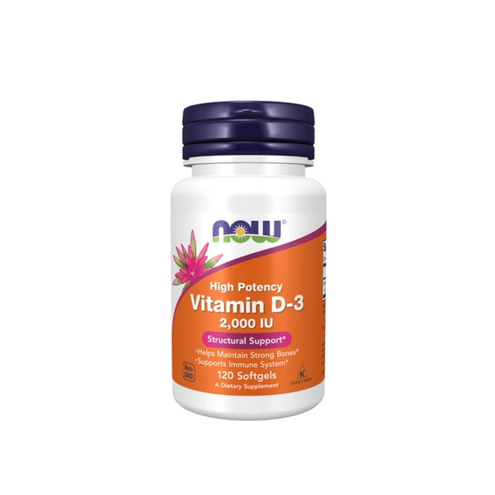 Now  Vitamina D3 5000 UI 120 cápsulas